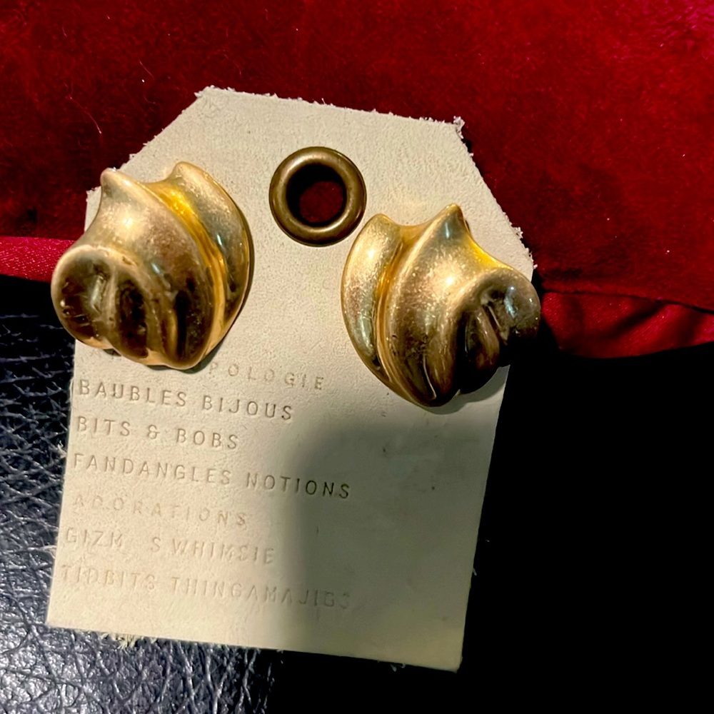 NWT Anthropologie Gold Earrings